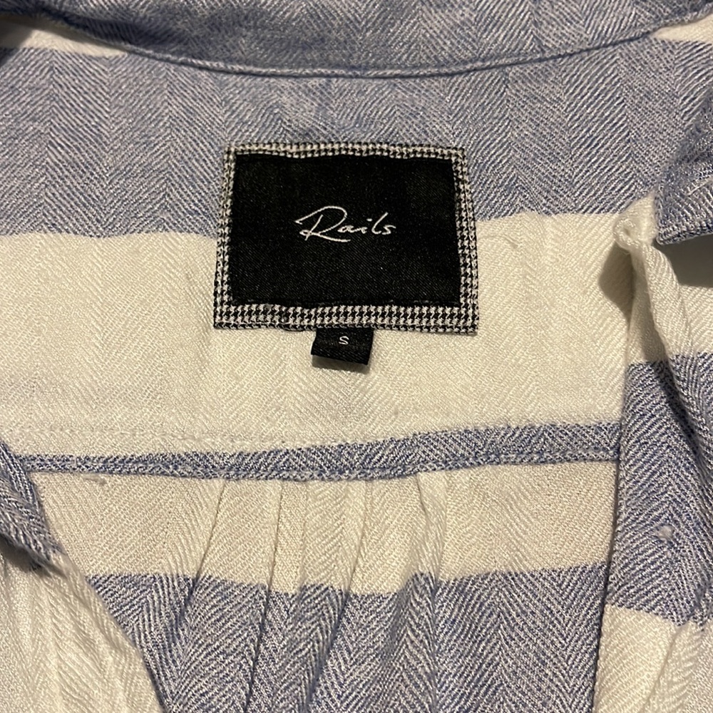 Rails Striped Sleeveless Button Up - image 2